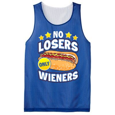 No Losers Only Wieners Hot Dog Pun Wurst Family Grilling Gift Mesh Reversible Basketball Jersey Tank