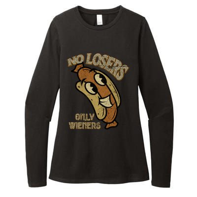 No Losers Only Wieners Hot Dog Lover Sausage Party Bbq Gift Womens CVC Long Sleeve Shirt