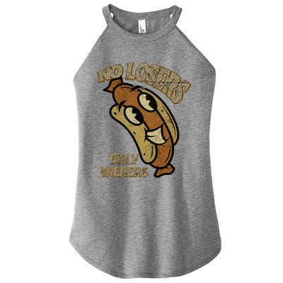 No Losers Only Wieners Hot Dog Lover Sausage Party Bbq Gift Women’s Perfect Tri Rocker Tank