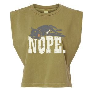 Nope Lazy Pitbull Funny Pitties Pet Dog Lover Owner Gift Garment-Dyed Women's Muscle Tee