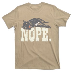 Nope Lazy Pitbull Funny Pitties Pet Dog Lover Owner Gift T-Shirt