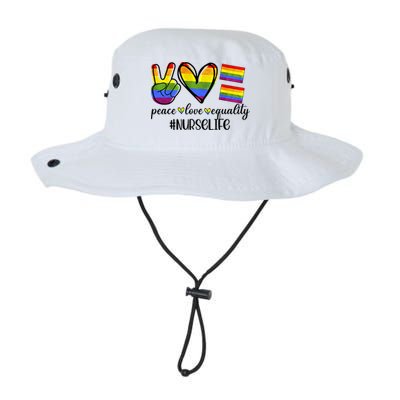 Nurse Life Peace Love Equality Nursing Lover Gift Bucket Hat