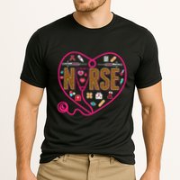 Nurse Leopard Print Medical Stethoscope Heart Cute Gift Cooling Performance Crew T-Shirt