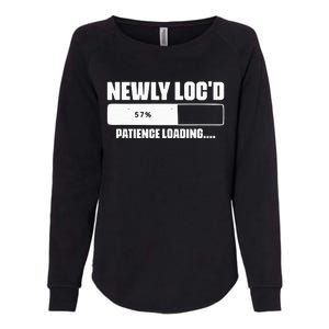 Newly Loc'd Patience Loading Dreadlocks Sisterlocks Humor Womens California Wash Sweatshirt