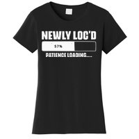 Newly Loc'd Patience Loading Dreadlocks Sisterlocks Humor Women's T-Shirt