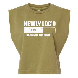 Newly Loc'd Patience Loading Dreadlocks Sisterlocks Humor Garment-Dyed Women's Muscle Tee