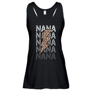 Nana Leopard Print New Grandma Bolt Ladies Essential Flowy Tank