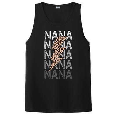 Nana Leopard Print New Grandma Bolt PosiCharge Competitor Tank