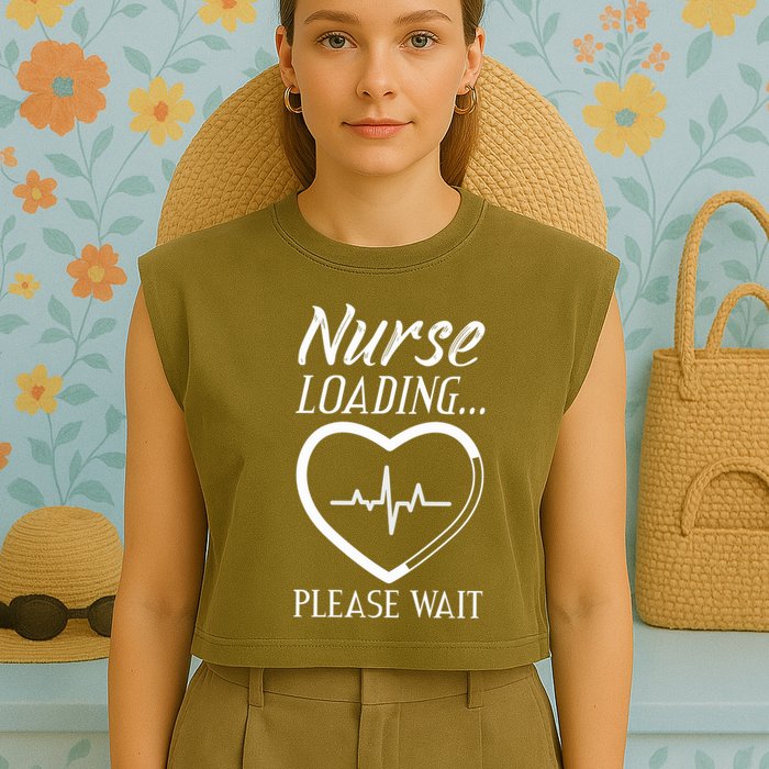 Nurse Loading.... Please Wait Garment-Dyed Women's Muscle Tee