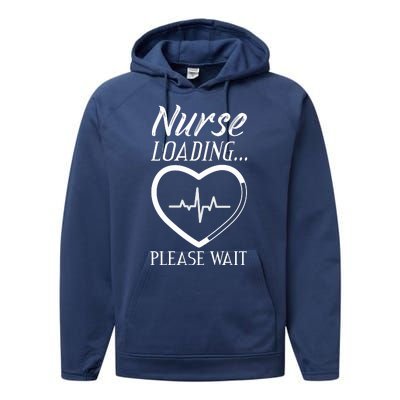 Nurse Loading.... Please Wait Performance Fleece Hoodie