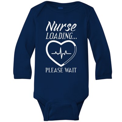 Nurse Loading.... Please Wait Baby Long Sleeve Bodysuit