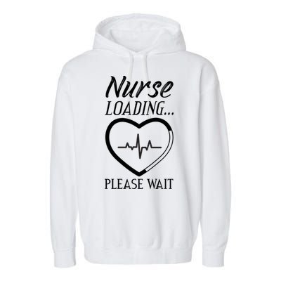 Nurse Loading.... Please Wait Garment-Dyed Fleece Hoodie