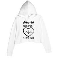 Nurse Loading.... Please Wait Crop Fleece Hoodie