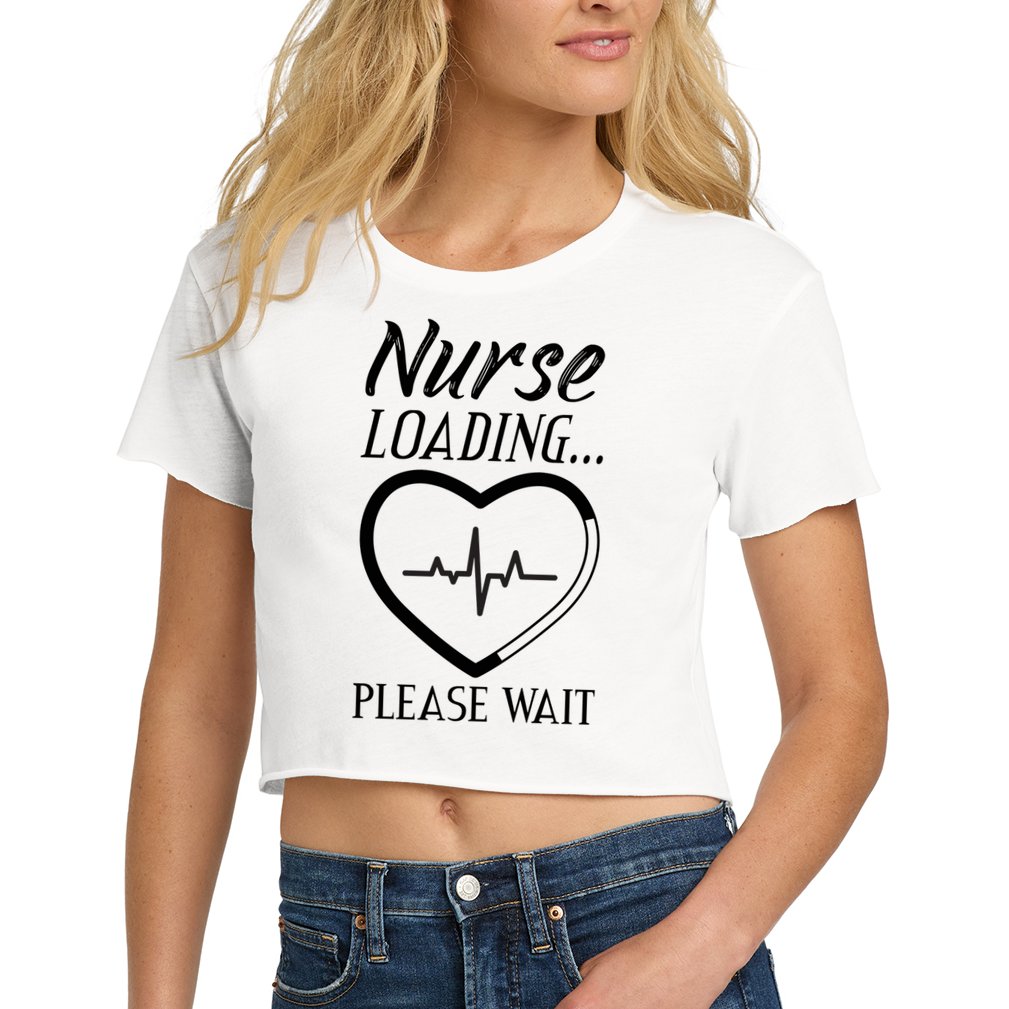 Nurse Loading.... Please Wait Crop Top