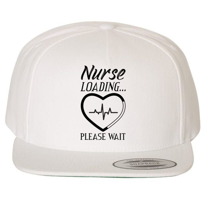 Nurse Loading.... Please Wait Wool Snapback Cap