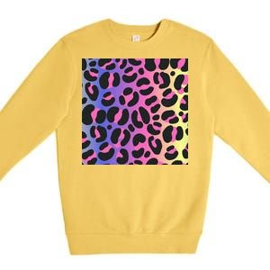 Neon Leopard Pattern Premium Crewneck Sweatshirt