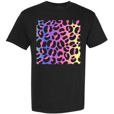 Neon Leopard Pattern Garment-Dyed Heavyweight T-Shirt