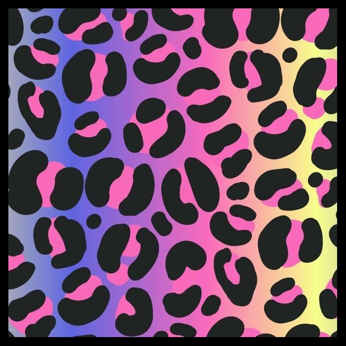 Neon Leopard Pattern Cooling Performance Crew T-Shirt
