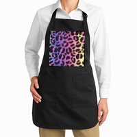 Neon Leopard Pattern Apron