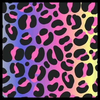 Neon Leopard Pattern T-Shirt