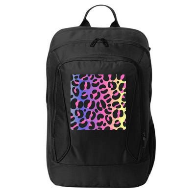 Neon Leopard Pattern City Backpack