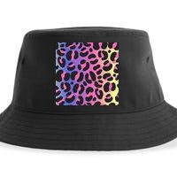 Neon Leopard Pattern Sustainable Bucket Hat