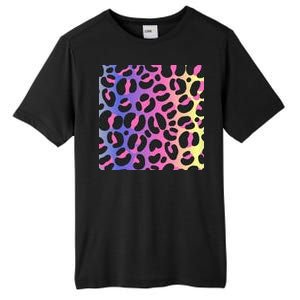 Neon Leopard Pattern Tall Fusion ChromaSoft Performance T-Shirt