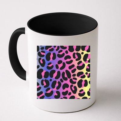 Neon Leopard Pattern Coffee Mug