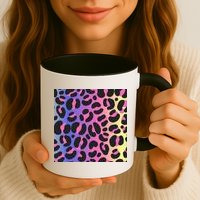 Neon Leopard Pattern Mug