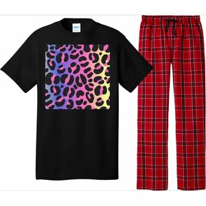 Neon Leopard Pattern Pajama Set