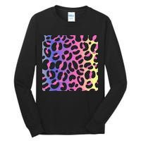 Neon Leopard Pattern Tall Long Sleeve T-Shirt