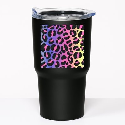 Neon Leopard Pattern Tumbler