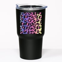 Neon Leopard Pattern Tumbler