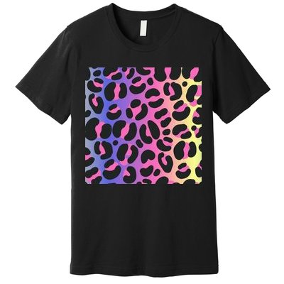 Neon Leopard Pattern Premium T-Shirt