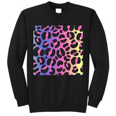 Neon Leopard Pattern Tall Sweatshirt