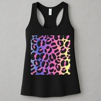 Neon Leopard Pattern Womens Tank Top