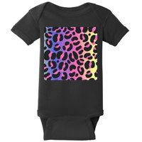 Neon Leopard Pattern Baby Bodysuit