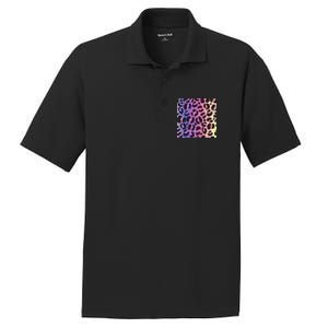 Neon Leopard Pattern PosiCharge RacerMesh Polo