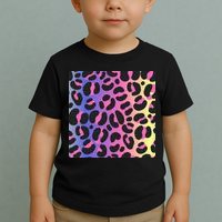 Neon Leopard Pattern Toddler T-Shirt