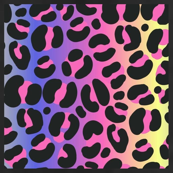 Neon Leopard Pattern Microfiber Hand Towel