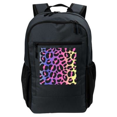 Neon Leopard Pattern Daily Commute Backpack