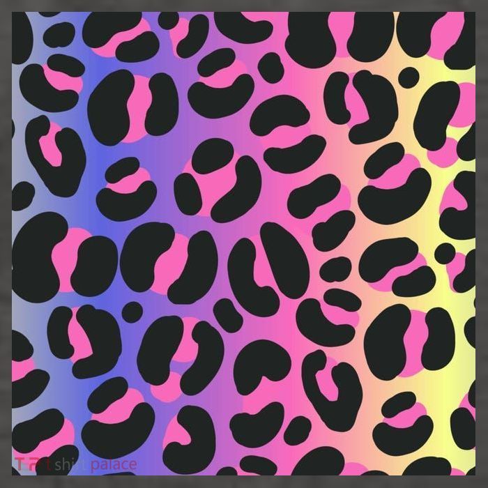 Neon Leopard Pattern Vector Backpack