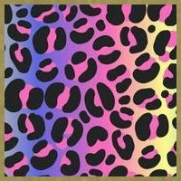Neon Leopard Pattern Garment-Dyed Women's Muscle Tee