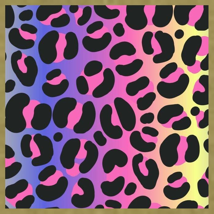 Neon Leopard Pattern Garment-Dyed Women's Muscle Tee