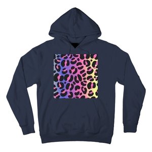 Neon Leopard Pattern Hoodie