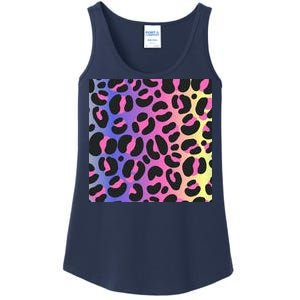 Neon Leopard Pattern Ladies Essential Tank