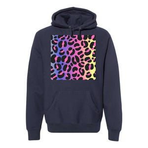 Neon Leopard Pattern Premium Hoodie