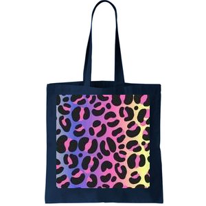 Neon Leopard Pattern Tote Bag