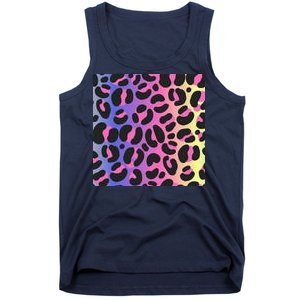 Neon Leopard Pattern Tank Top