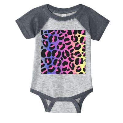 Neon Leopard Pattern Infant Baby Jersey Bodysuit